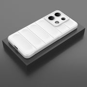For Xiaomi Redmi Note 13 4G Global Magic Shield TPU + Flannel Phone Case(White)