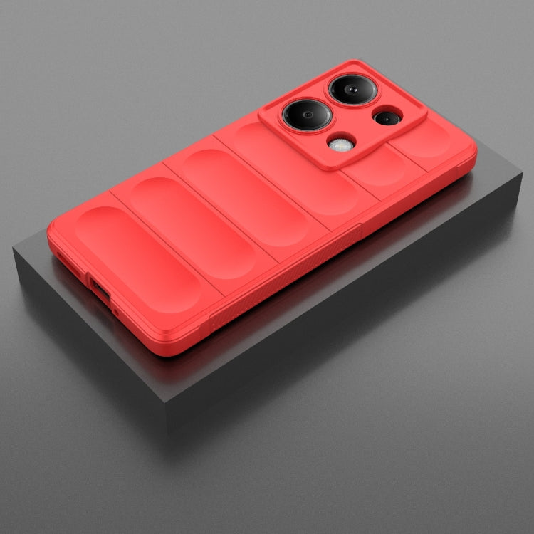 For Xiaomi Redmi Note 13 Pro 4G Global Magic Shield TPU + Flannel Phone Case(Red)