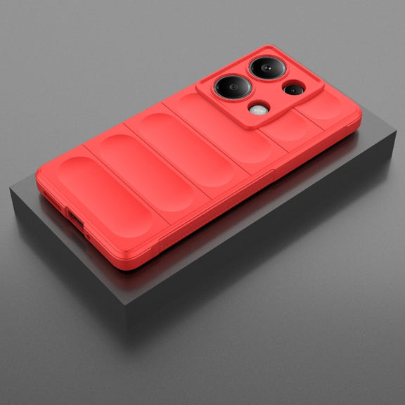 For Xiaomi Redmi Note 13 Pro 4G Global Magic Shield TPU + Flannel Phone Case(Red)