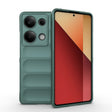 For Xiaomi Redmi Note 13 Pro 4G Global Magic Shield TPU + Flannel Phone Case(Dark Green) - Note 13 Pro Cases by PMC TechLife | Online Shopping South Africa | PMC TechLife | Buy Now Pay Later Mobicred