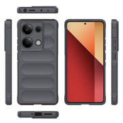 For Xiaomi Redmi Note 13 Pro 4G Global Magic Shield TPU + Flannel Phone Case(Dark Grey)