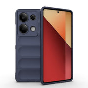For Xiaomi Redmi Note 13 Pro 4G Global Magic Shield TPU + Flannel Phone Case(Dark Blue)