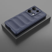 For Xiaomi Redmi Note 13 Pro 4G Global Magic Shield TPU + Flannel Phone Case(Dark Blue)