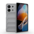 For Xiaomi Redmi Note 13R Pro 5G Magic Shield TPU + Flannel Phone Case(Grey) - Xiaomi Cases by PMC TechLife | Online Shopping South Africa | PMC TechLife | Buy Now Pay Later Mobicred