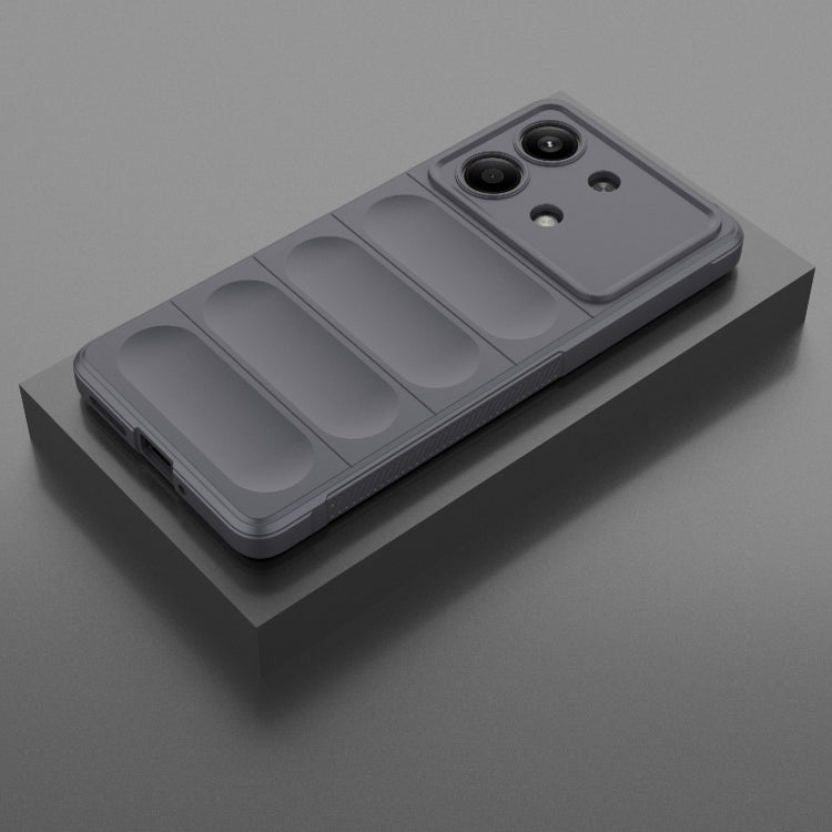 For Xiaomi Redmi Note 13R Pro 5G Magic Shield TPU + Flannel Phone Case(Dark Grey)