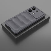 For Xiaomi Redmi Note 13R Pro 5G Magic Shield TPU + Flannel Phone Case(Dark Grey)