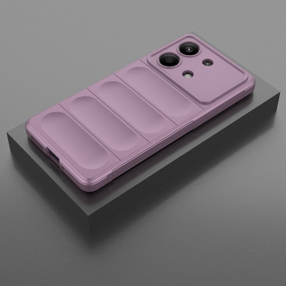 For Xiaomi Redmi Note 13R Pro 5G Magic Shield TPU + Flannel Phone Case(Purple)