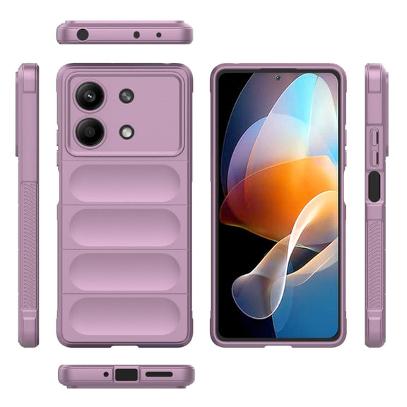 For Xiaomi Redmi Note 13R Pro 5G Magic Shield TPU + Flannel Phone Case(Purple)