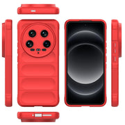 For Xiaomi 14 Ultra Magic Shield TPU + Flannel Phone Case(Red)
