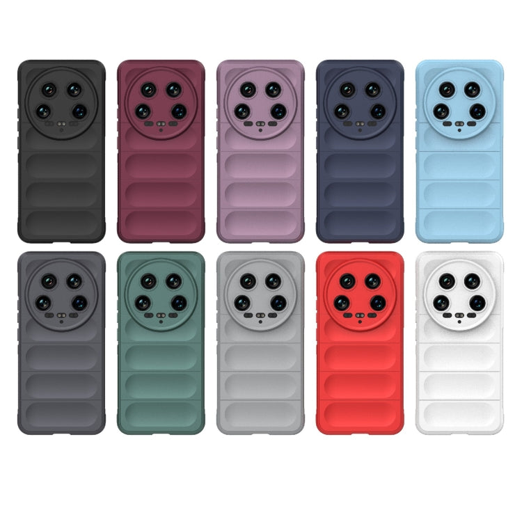For Xiaomi 14 Ultra Magic Shield TPU + Flannel Phone Case(Grey)