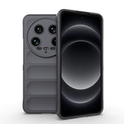 For Xiaomi 14 Ultra Magic Shield TPU + Flannel Phone Case(Dark Grey)