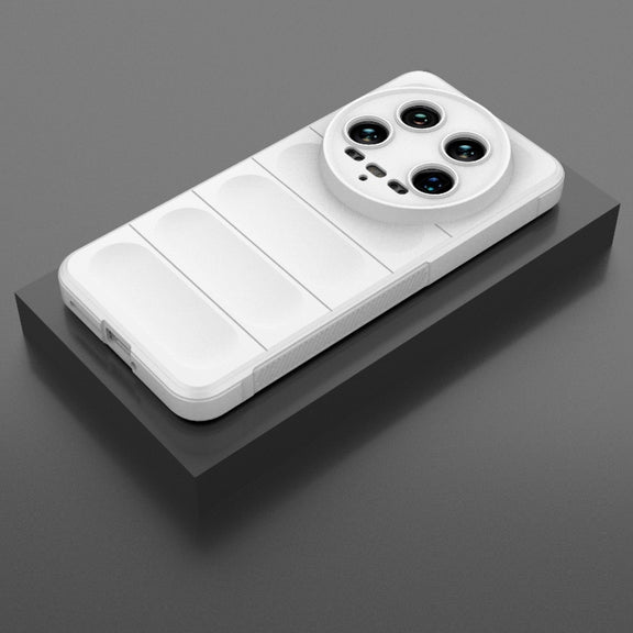 For Xiaomi 14 Ultra Magic Shield TPU + Flannel Phone Case(White)