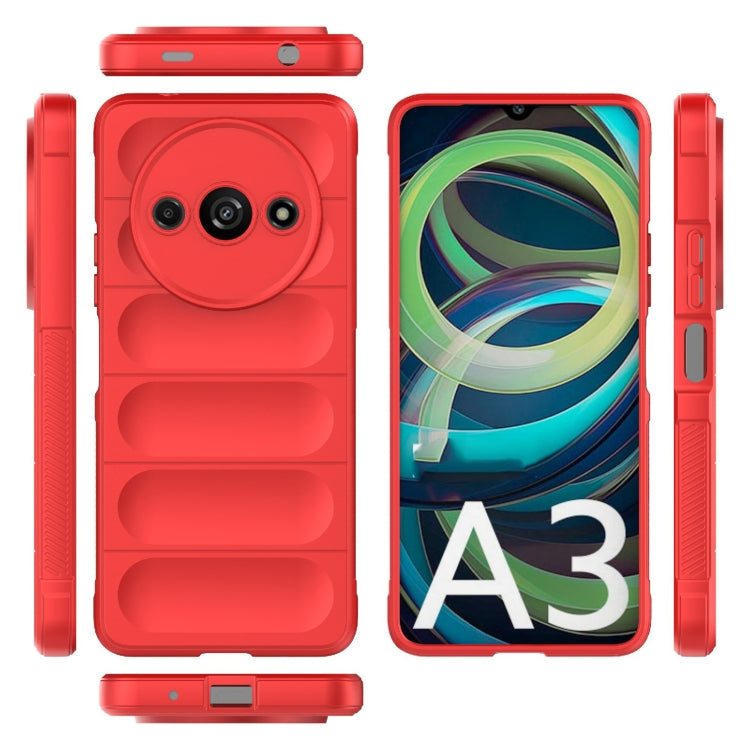 For Xiaomi Redmi A3 4G Global Magic Shield TPU + Flannel Phone Case(Red)