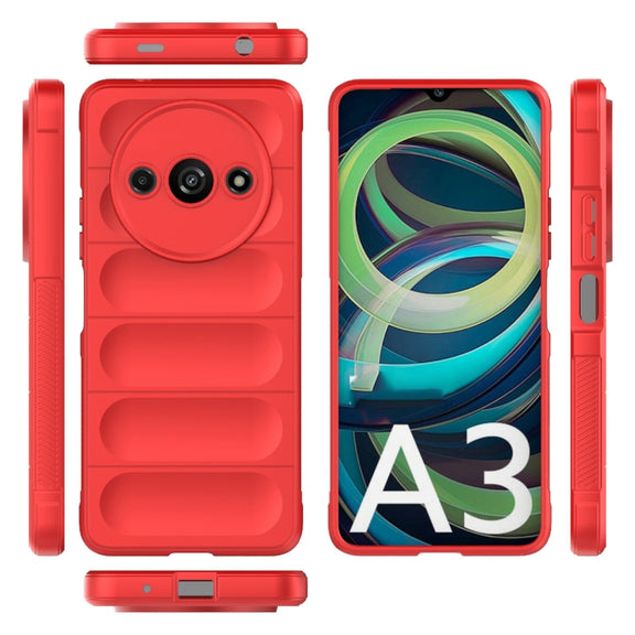 For Xiaomi Redmi A3 4G Global Magic Shield TPU + Flannel Phone Case(Red)