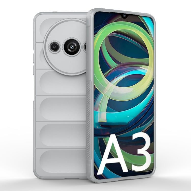 For Xiaomi Redmi A3 4G Global Magic Shield TPU + Flannel Phone Case(Grey)