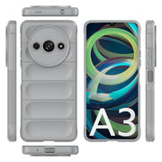 For Xiaomi Redmi A3 4G Global Magic Shield TPU + Flannel Phone Case(Grey)