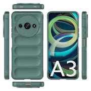 For Xiaomi Redmi A3 4G Global Magic Shield TPU + Flannel Phone Case(Dark Green)