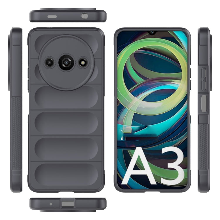 For Xiaomi Redmi A3 4G Global Magic Shield TPU + Flannel Phone Case(Dark Grey)