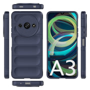For Xiaomi Redmi A3 4G Global Magic Shield TPU + Flannel Phone Case(Dark Blue)