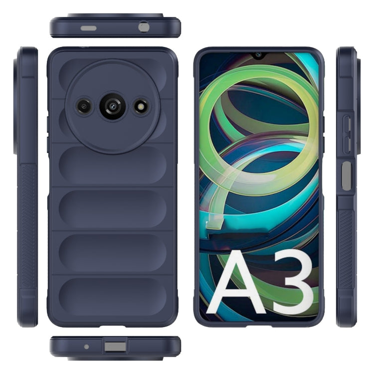 For Xiaomi Redmi A3 4G Global Magic Shield TPU + Flannel Phone Case(Dark Blue)