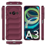 For Xiaomi Redmi A3 4G Global Magic Shield TPU + Flannel Phone Case(Wine Red)