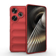 For Xiaomi Redmi Turbo 3 5G Magic Shield TPU + Flannel Phone Case(Red) - Xiaomi Cases by PMC TechLife | Online Shopping South Africa | PMC TechLife | Buy Now Pay Later Mobicred