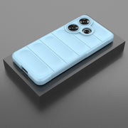 For Xiaomi Redmi Turbo 3 5G Magic Shield TPU + Flannel Phone Case(Light Blue)