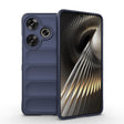For Xiaomi Redmi Turbo 3 5G Magic Shield TPU + Flannel Phone Case(Dark Blue) - Xiaomi Cases by PMC TechLife | Online Shopping South Africa | PMC TechLife | Buy Now Pay Later Mobicred
