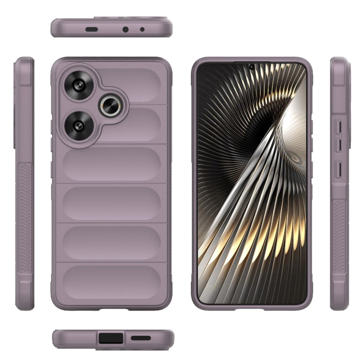 For Xiaomi Redmi Turbo 3 5G Magic Shield TPU + Flannel Phone Case(Purple)