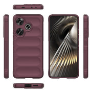 For Xiaomi Redmi Turbo 3 5G Magic Shield TPU + Flannel Phone Case(Wine Red)