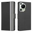 For Huawei Pura 70 Ultra 5G Twill Texture Side Button Leather Phone Case(Black) - Huawei Cases by PMC Jewellery | Online Shopping South Africa | PMC Jewellery | Buy Now Pay Later Mobicred