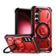 For Samsung Galaxy S24 5G Armor Series Holder Phone Case(Red) - Galaxy S24 5G Cases by PMC TechLife | Online Shopping South Africa | PMC TechLife