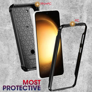 For Samsung Galaxy S24 5G Armor Series Holder Phone Case(Black)