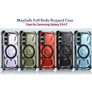 For Samsung Galaxy S24+ 5G Armor Series Holder Phone Case(Red)