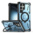 For Samsung Galaxy S24 Ultra 5G Armor Series Holder Phone Case(Blue) - Galaxy S24 Ultra 5G Cases by PMC TechLife | Online Shopping South Africa | PMC TechLife