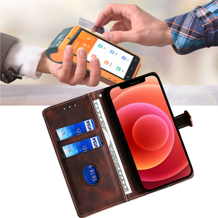 For Huawei Pura 70 5G Skin Feel Magnetic Buckle Leather Phone Case(Brown)