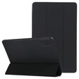 For Xiaomi Redmi Pad SE 2023 Three-fold Holder Flip Tablet Leather Case(Black) - More Tablet Cases by PMC TechLife | Online Shopping South Africa | PMC TechLife | Buy Now Pay Later Mobicred