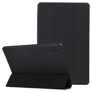 For Xiaomi Redmi Pad SE 2023 Three-fold Holder Flip Tablet Leather Case(Black)