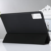 For Xiaomi Redmi Pad SE 2023 Three-fold Holder Flip Tablet Leather Case(Black)