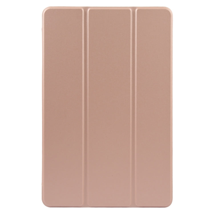 For Xiaomi Pad 6 Max 14 Three-fold Holder Flip Tablet Leather Case(Rose Gold)