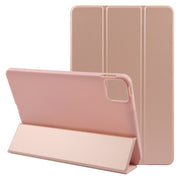 For Xiaomi Pad 6 Max 14 Three-fold Holder Flip Tablet Leather Case(Rose Gold)