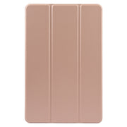 For Xiaomi Pad 6 Max 14 Three-fold Holder Flip Tablet Leather Case(Rose Gold)
