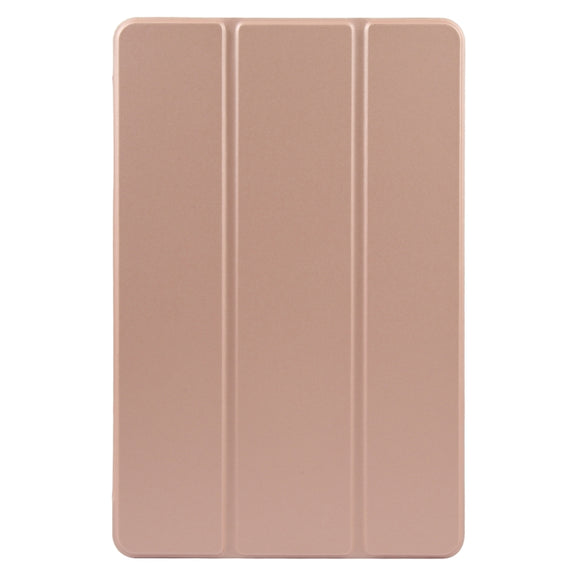 For Xiaomi Pad 6 Max 14 Three-fold Holder Flip Tablet Leather Case(Rose Gold)