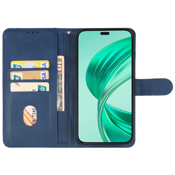 Honor X8b Leather Phone Case(Blue)