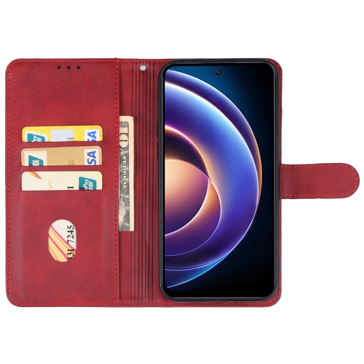 For Xiaomi Redmi 12 5G Leather Phone Case(Red)