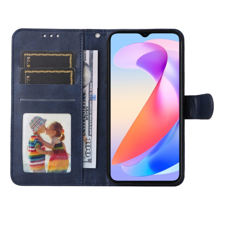 For Honor X6a Classic Calf Texture Flip Leather Phone Case(Blue)