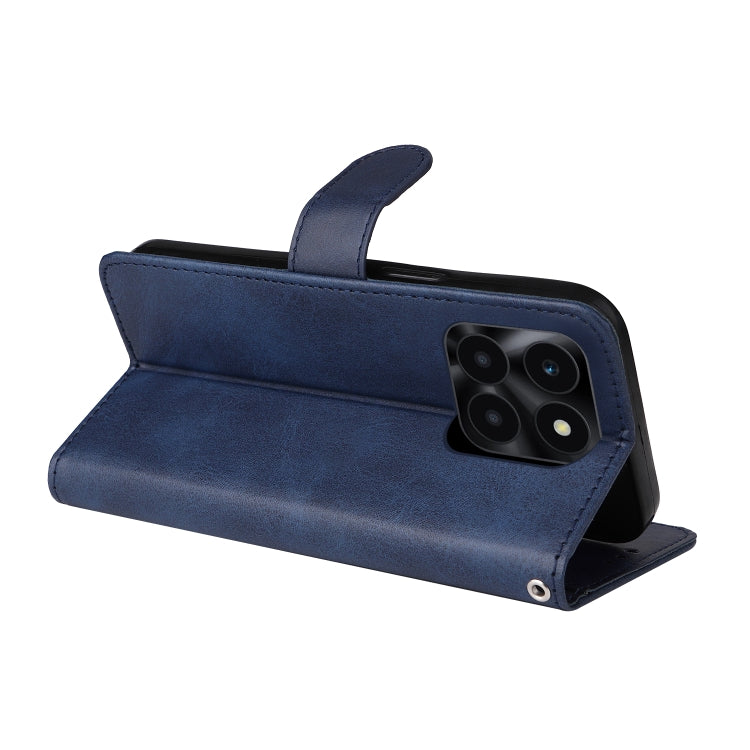 For Honor X6a Classic Calf Texture Flip Leather Phone Case(Blue)