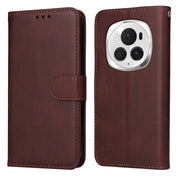 For Honor Magic6 Pro Classic Calf Texture Flip Leather Phone Case(Brown)