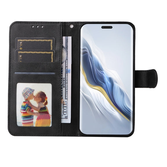 For Honor Magic6 Pro Classic Calf Texture Flip Leather Phone Case(Black)