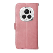 For Honor Magic6 Pro Classic Calf Texture Flip Leather Phone Case(Rose Gold)